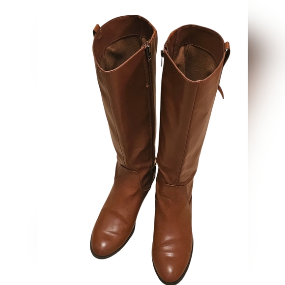 Sam and Libby Brown Knee High Riding Boots - Picture 4 of 9